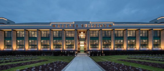 Art Deco Hoover Building, Hoover Building apartments, Hoover Building renovation by Interrobang, Hoover Building adaptive reuse, art deco adaptive reuse, art deco renovated apartments, prefabricated timber trusses maximizing space, terrazzo art deco