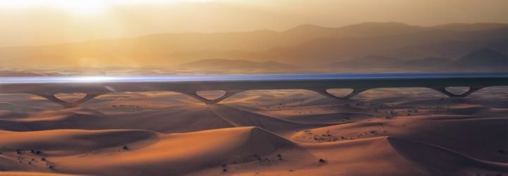 Hyperloop Transportation Technologies, HyperloopTT, Hyperloop, desert, sand, sun