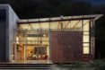 Exterior of home clad in copper and concrete