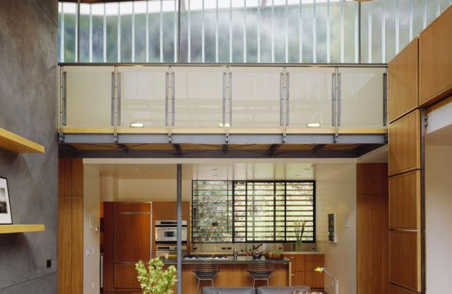Kitchen features wood cabinets