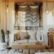 living room, couch, coffee table, curtains