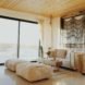 living room, picture window, couch, curtains