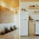 cabin, cabin interior, renovated cabin, cactus, cacti, kitchen, refrigerator, cupboards, dishwasher