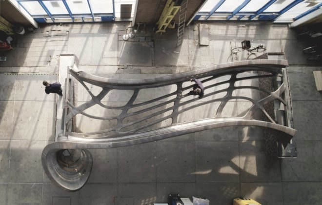 MX3D, MX3D Bridge, Bridge, 3D-printed bridge, 3D-printed, steel, stainless steel