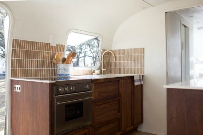 Modern Caravan's custom made cabinets.