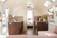 A view of the kitchen inside the Isla Modern Caravan.