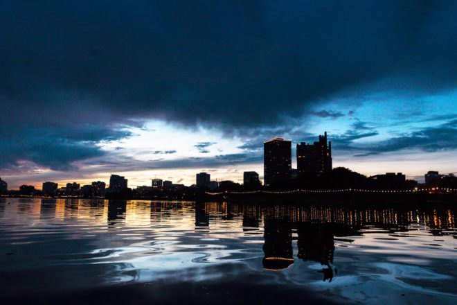 Oakland, California at night