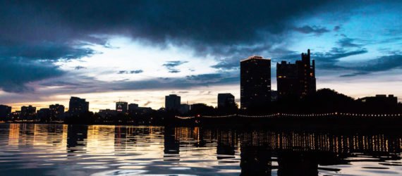 Oakland, California at night