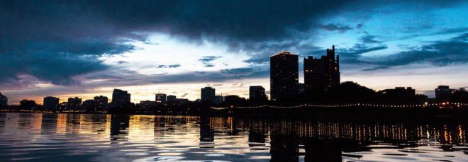 Oakland, California at night