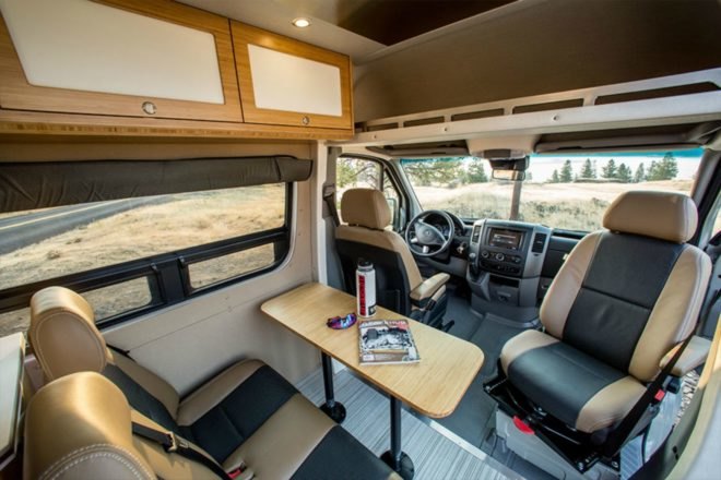Living and dining space of the Outside Van Powerstation