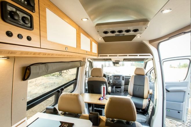 Living space inside the Outside Van Powerstation