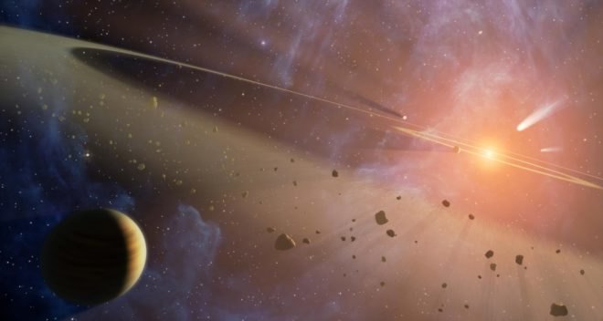 Space, Epsilon Eridani, planetary system, planets, outer space, deep space