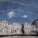 Inside geodesic dome Pollution Pods by Michael Pinsky