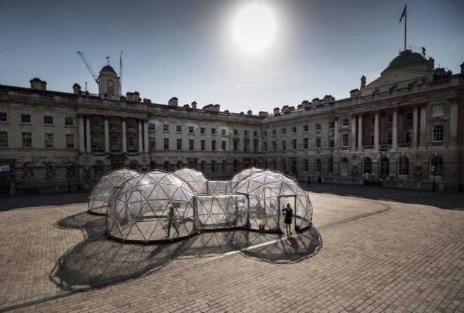 At Somerset Square Pollution Pods by Michael Pinsky