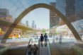 Qianhai Mawan Mile by HASSELL, Qianhai Mawan Mile, Qianhai business district Shenzhen, elevated park Shenzhen, Shenzhen High Line, boulevard in the sky, skydeck architecture,