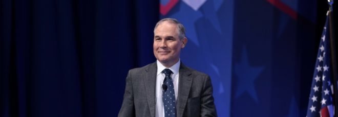 Environmental Protection Agency (EPA) administrator Scott Pruitt at the Conservative Political Action Conference