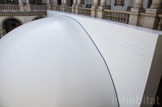 Exterior image of the top of the dome.