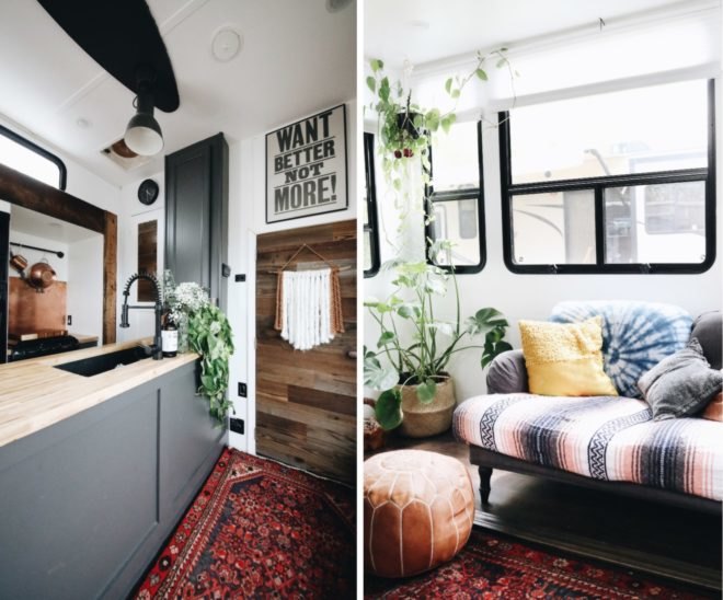 kitchen and living space