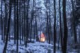 Trailer by Invisible Studio, Invisible Studio same section milling, low cost timber cabin, low cost self build project, plywood interior and polycarbonate cladding, reclaimed materials in self build project, Invisible Studio design build