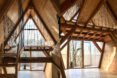 Trailer by Invisible Studio, Invisible Studio same section milling, low cost timber cabin, low cost self build project, plywood interior and polycarbonate cladding, reclaimed materials in self build project, Invisible Studio design build