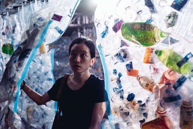 Singapore light festival Transitable Plastic by Luzinterruptus