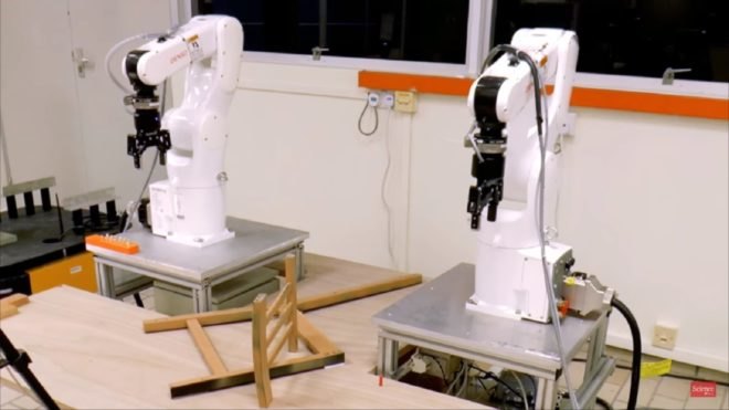 robots, robotics, IKEA, chair building robot, IKEA robots