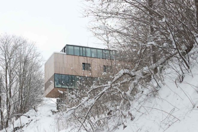 The home set on a steep slope Two-in-One House by Reiulf Ramstad Arkitekter