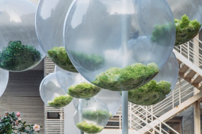 Urban Bloom Shanghai, Urban Bloom installation, Urban Bloom pop up park, Urban Bloom Anfu Road, Urban Bloom by URBAN MATTERS and AIM Architecture, pop up parks in China, urban interventions in China, urban interventions Shanghai,
