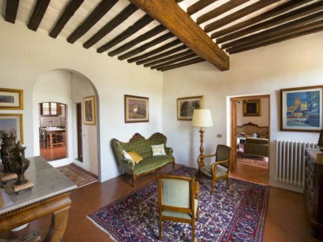 Michelangelo's former Tuscan villa, Michelangelo's former Tuscan villa for sale, living in tuscany, michelangelo's tuscan home, tuscany homes for sale, historic homes for sale, Handsome Properties International, brick homes, tuscany real estate, buying a historic home, brick homes, terracotta floors, vaulted ceilings, tuscan homes, interior design, historic home renovation, home renovation