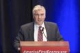 Vincent deVito delivers his keynote address at the America First Energy Conference