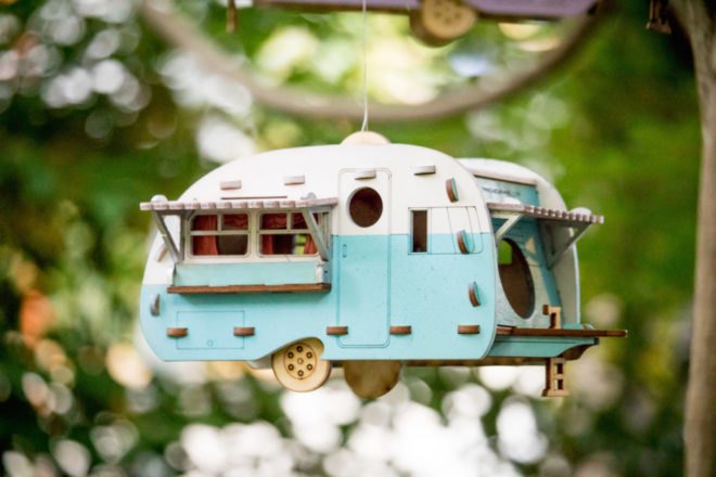 side view Vintage Camper Birdhouse by One Man One Garage