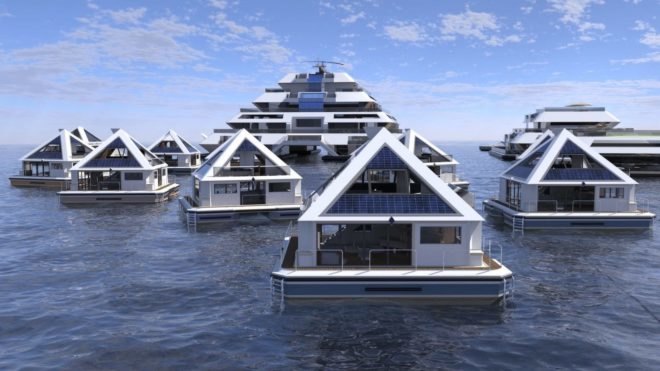 The structures are modular Wayaland by Pierpaolo Lazzarini