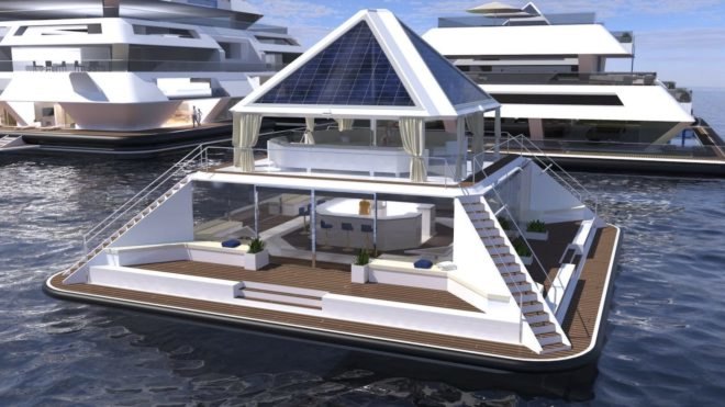 Solar panels clad all sides Wayaland by Pierpaolo Lazzarini