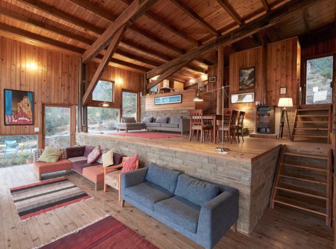 Living area Woodhouse Farm by Matra Architects