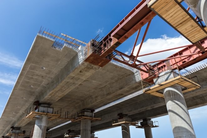 bridge, construction, infrastructure, bridge construction
