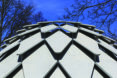 image from ground looking up at the gazebo