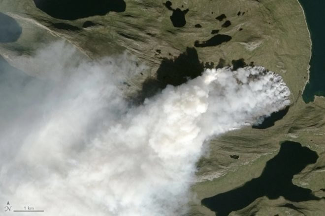 Greenland, fire, wildfire, Greenland fire, Greenland wildfire