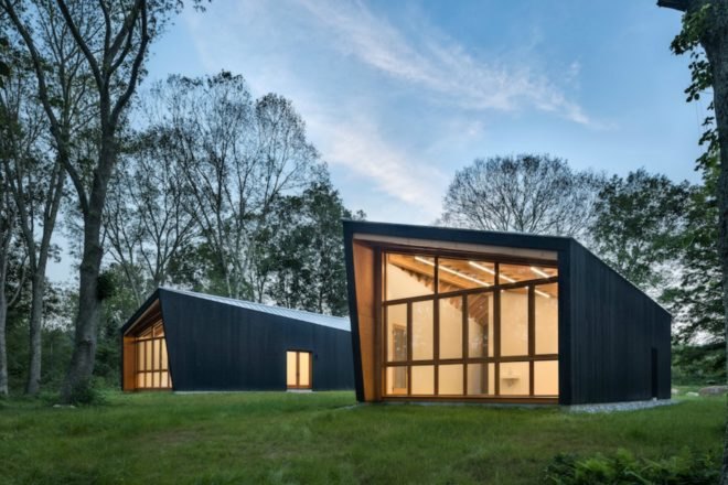 Front glazed walls of the I Park Studios