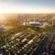 bird's eye view Amaravati by Foster + Partners