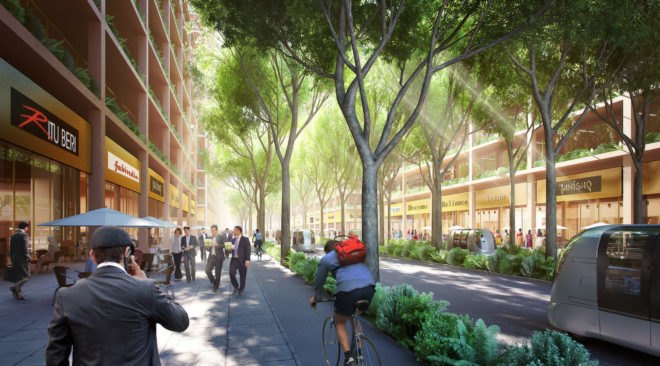 pedestrian friendly layout Amaravati by Foster + Partners