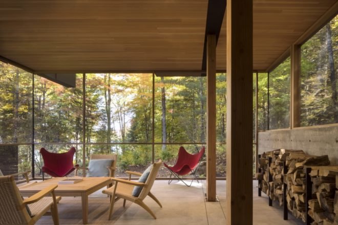 Family room with a table and several chairs