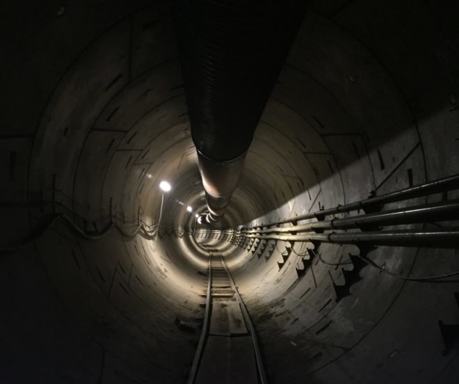 The Boring Company's tunnel in California