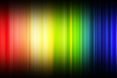A band of color representing the color spectrum from red to blue
