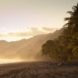 Sunset at a deserted beach in Costa Rica