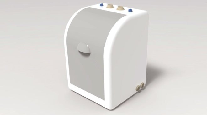 rendering of the diaper recycler