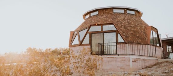 Exterior image of the Geodesic Dome House