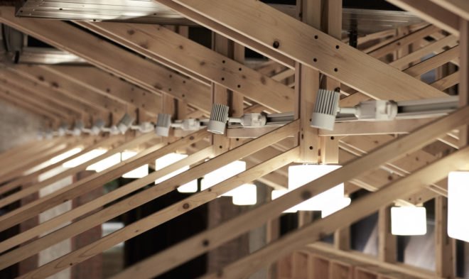 repeating truss Inverted Truss by B+P Architects