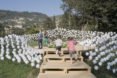 Children entering Locus Amoenus by ENTER Studio and OBR