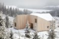 Pine facade Mylla Cabin by Mork-Ulnes Architects