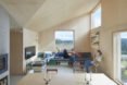 Plywood interior Mylla Cabin by Mork-Ulnes Architects